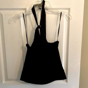 Black halter top by Ann Taylor LOFT in Petite Medium.